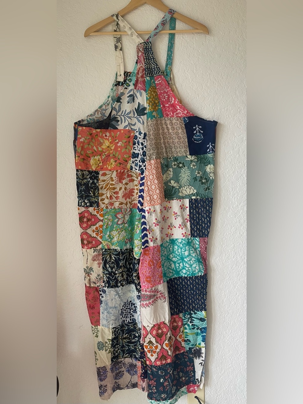 Kathmandu Imports Colorful Bohemian Patchwork Harem Jumpsuit Size OS NWT - Picture 8 of 13